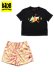 画像1: 【KIDS】JORDAN TODDLER JDB FESTIVAL TIE DYE SHORT SET-LEMON WASH (1)