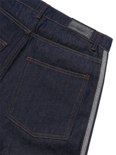 画像6: 【送料無料】ADIDAS FIREBIRD ADICOLOR JORTS MID-RISE STRAIGHT-INDIGO DENIM