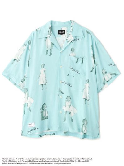 画像1: 【送料無料】SCHOTT MARILYN MONROE RAYON SHIRT