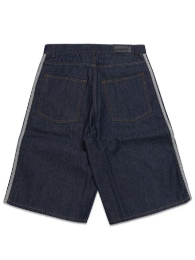 画像2: 【送料無料】ADIDAS FIREBIRD ADICOLOR JORTS MID-RISE STRAIGHT-INDIGO DENIM