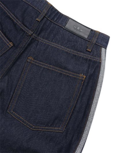 画像6: 【送料無料】ADIDAS FIREBIRD ADICOLOR DENIM MID-RISE STRAIGHT-INDIGO DENIM