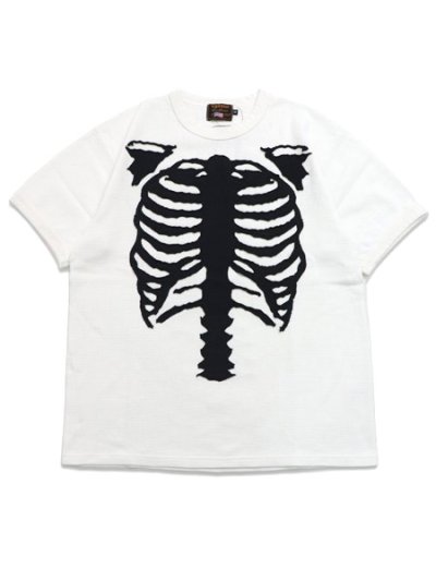 画像1: 【送料無料】VANSON THERMAL S/S TEE BLACK BONE PATCH