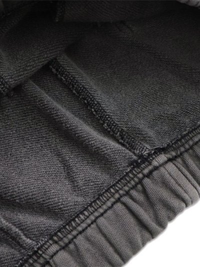 画像7: 【送料無料】VANSON 8/10 LENGTH FLEECE SHORT BLACK BONE DENIM PATCH