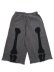 画像2: 【送料無料】VANSON 8/10 LENGTH FLEECE SHORT BLACK BONE DENIM PATCH (2)