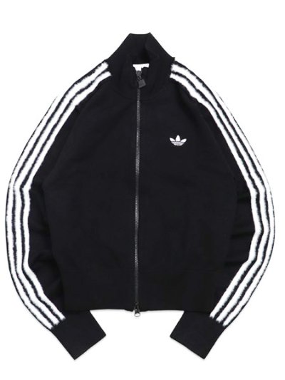 画像1: 【送料無料】ADIDAS WMNS KNITTED FIREBIRD TRACK TOP-BLACK/WHITE