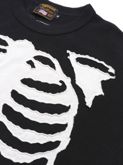 画像3: 【送料無料】VANSON THERMAL S/S TEE WHITE BONE PATCH