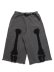 画像1: 【送料無料】VANSON 8/10 LENGTH FLEECE SHORT BLACK BONE DENIM PATCH (1)