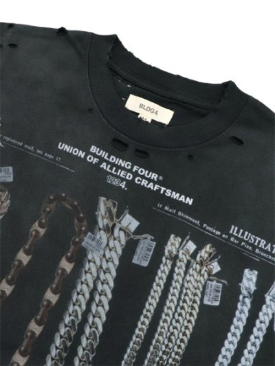 画像3: 【送料無料】BLDG4 TV TOWER KNIT TEE JET BLACK