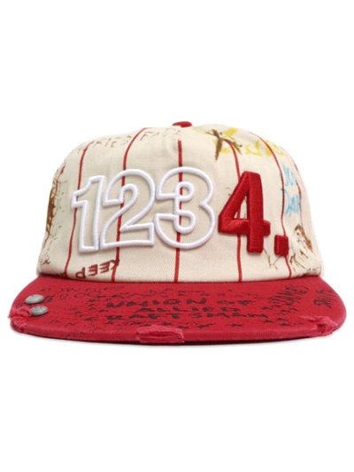 画像2: 【送料無料】BLDG4 POTALA HAT WHITE/RED