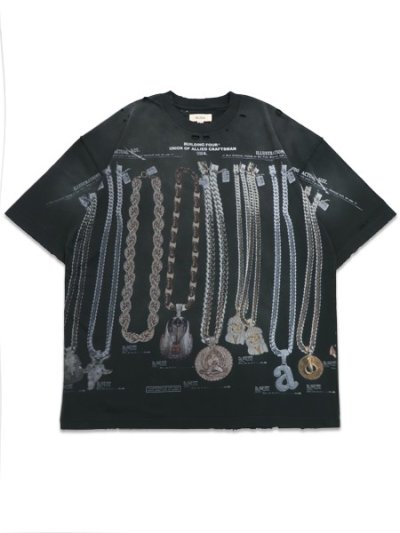 画像1: 【送料無料】BLDG4 TV TOWER KNIT TEE JET BLACK