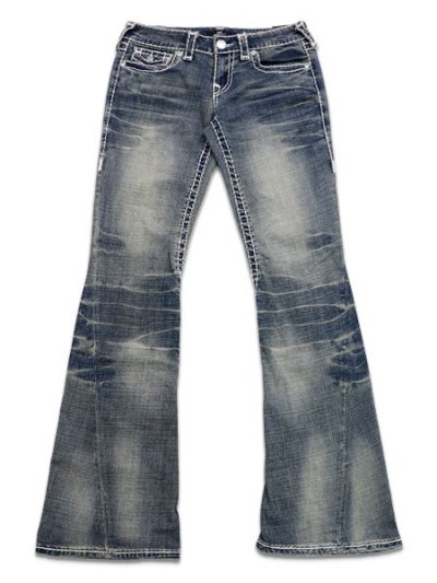 画像2: 【送料無料】TRUE RELIGION W JOEY LOW RISE SUPER T FLAP FLARE DANDELION FADE