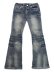 画像2: 【送料無料】TRUE RELIGION W JOEY LOW RISE SUPER T FLAP FLARE DANDELION FADE (2)