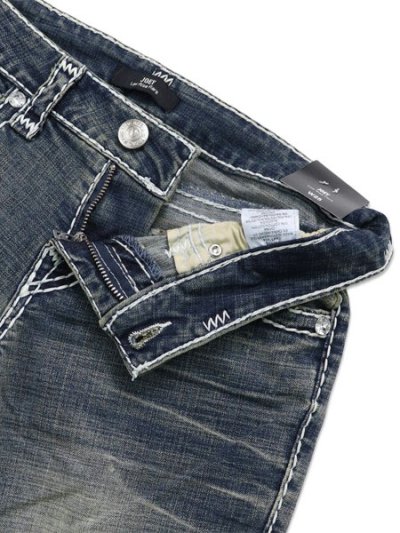画像4: 【送料無料】TRUE RELIGION W JOEY LOW RISE SUPER T FLAP FLARE DANDELION FADE