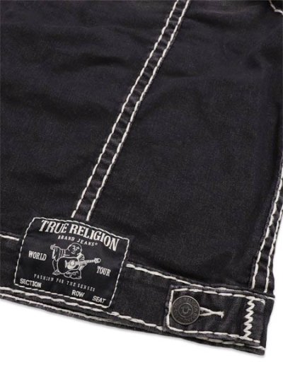 画像8: 【送料無料】TRUE RELIGION SUPER T HOODED DENIM JACKET SMOG OVERDYE BLACK WASH