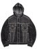 画像1: 【送料無料】TRUE RELIGION SUPER T HOODED DENIM JACKET SMOG OVERDYE BLACK WASH (1)