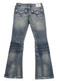 【送料無料】TRUE RELIGION W JOEY LOW RISE SUPER T FLAP FLARE DANDELION FADE