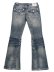 画像1: 【送料無料】TRUE RELIGION W JOEY LOW RISE SUPER T FLAP FLARE DANDELION FADE (1)