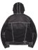 画像2: 【送料無料】TRUE RELIGION SUPER T HOODED DENIM JACKET SMOG OVERDYE BLACK WASH (2)