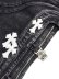 画像7: 【送料無料】GUAPI OBSIDIAN BLACK CROSS BUCKLE SHORTS (7)