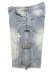 画像3: 【送料無料】GUAPI AQUA BLUE CROSS BUCKLE SHORTS (3)