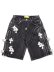 画像1: 【送料無料】GUAPI OBSIDIAN BLACK CROSS BUCKLE SHORTS (1)