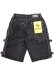 画像2: 【送料無料】GUAPI OBSIDIAN BLACK CROSS BUCKLE SHORTS (2)