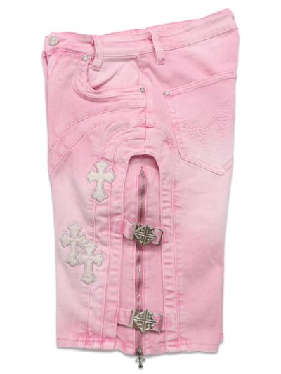 画像3: 【送料無料】GUAPI FRENCH ROSE CROSS BUCKLE SHORTS