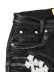 画像6: 【送料無料】GUAPI OBSIDIAN BLACK CROSS BUCKLE SHORTS (6)