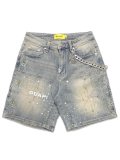 【送料無料】GUAPI EMERALD SPIDER DENIM SHORTS