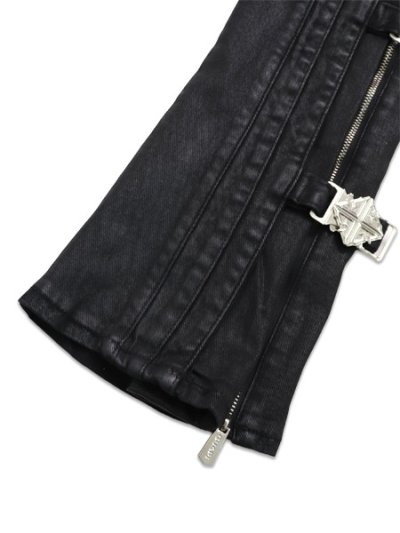 画像7: 【送料無料】GUAPI ALL BLACK CROSS BUCKLE DENIM