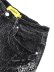 画像4: 【送料無料】GUAPI VINTAGE BLACK DISTRESSED DENIM SHORTS (4)