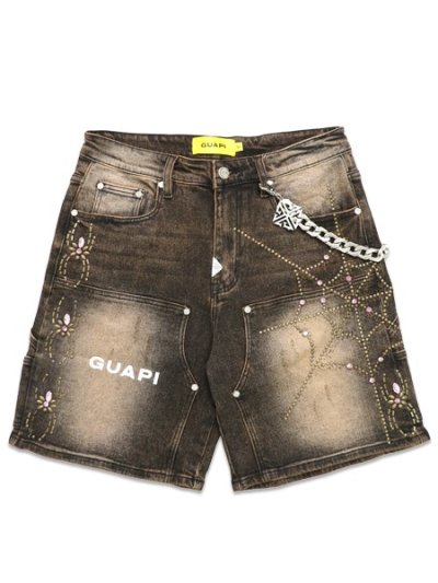 画像1: 【送料無料】GUAPI VINTAGE BROWN SPIDER SHORTS