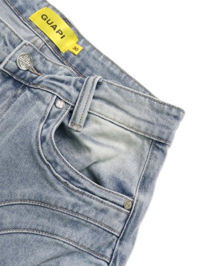 画像4: 【送料無料】GUAPI AQUA BLUE CROSS BUCKLE SHORTS