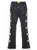 画像1: 【送料無料】GUAPI ALL BLACK CROSS BUCKLE DENIM (1)