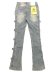 画像2: 【送料無料】GUAPI VINTAGE BLUE CROSS BUCKLE DENIM (2)