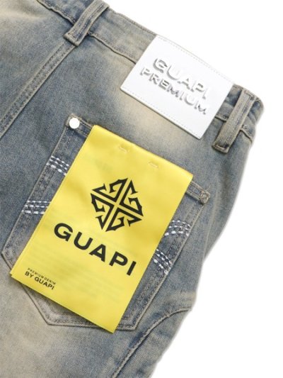 画像6: 【送料無料】GUAPI VINTAGE BLUE CROSS BUCKLE DENIM