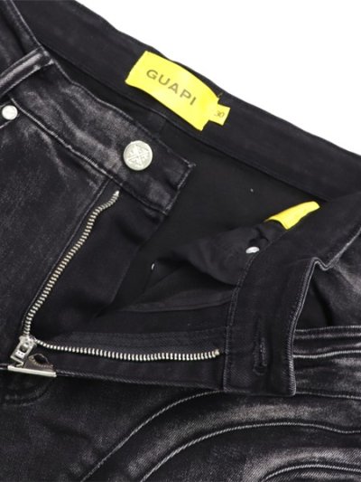 画像5: 【送料無料】GUAPI OBSIDIAN BLACK CROSS BUCKLE SHORTS