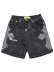 画像1: 【送料無料】GUAPI VINTAGE BLACK DISTRESSED DENIM SHORTS (1)