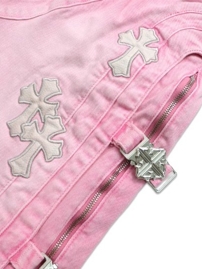 画像7: 【送料無料】GUAPI FRENCH ROSE CROSS BUCKLE SHORTS