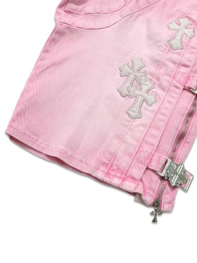 画像9: 【送料無料】GUAPI FRENCH ROSE CROSS BUCKLE SHORTS