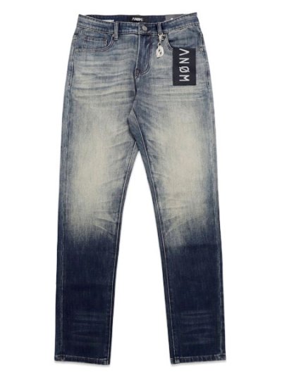 画像1: 【送料無料】ANOM DENIM 360 SKINNY DENIM DARK BLUE WASH