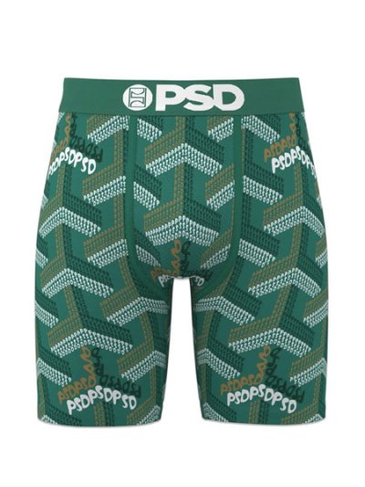 画像1: PSD PSD LABYRINTH GREEN TRUNKS