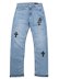 画像1: 【送料無料】ADVANCE LEVIS 505 CROSS LEATHER LT BLUE/BLACK (1)