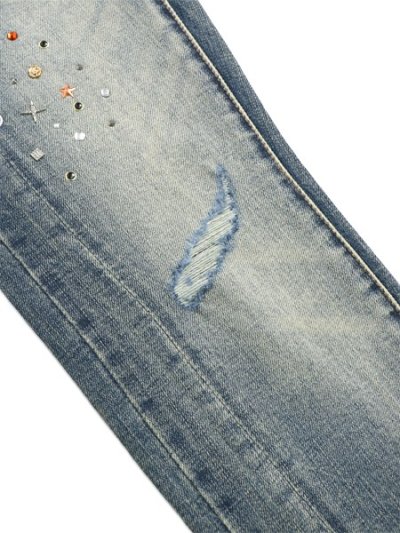 画像8: 【送料無料】mnml SKINNY CRYSTAL DENIM WASHED BLUE