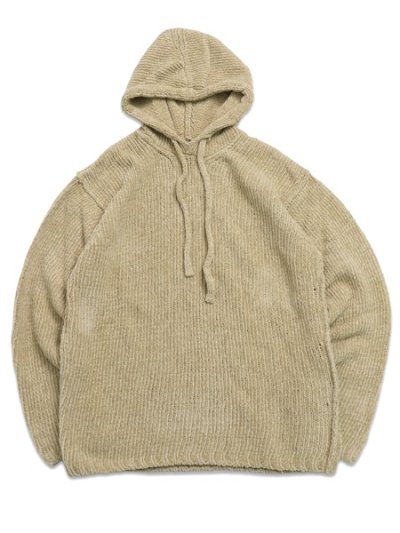 画像1: 【送料無料】Ten-c HODDED CHENILLE COTTON KNIT CHAMOIS