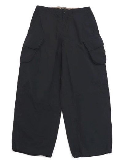 画像1: 【送料無料】Ten-c CARGO PANT OJJ GARMENT DYED NYLON TACTEL BLACK