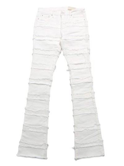 画像1: 【送料無料】mnml X597 PANELED SKINNY STACKED DENIM