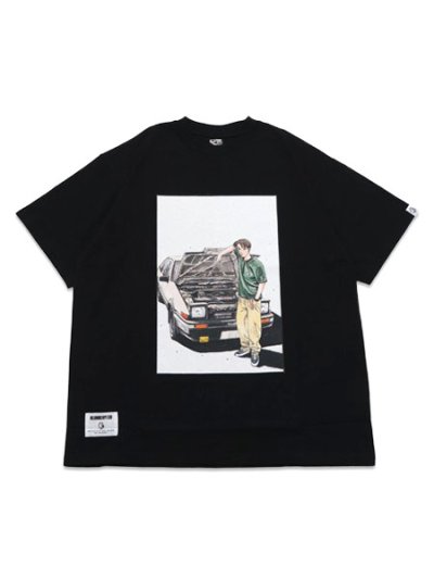 画像1: BILLIONAIRE BOYS CLUB INITIAL D COTTON TEE #2 BLACK