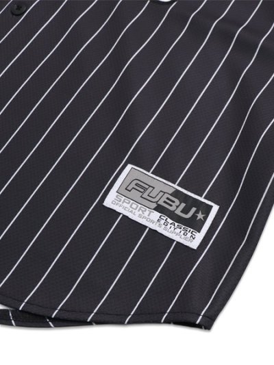 画像4: 【送料無料】FUBU PATCH BASEBALL SHIRTS BLACK