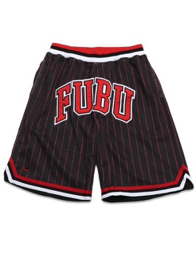 画像1: 【送料無料】FUBU BASKETBALL SHORTS BLACK